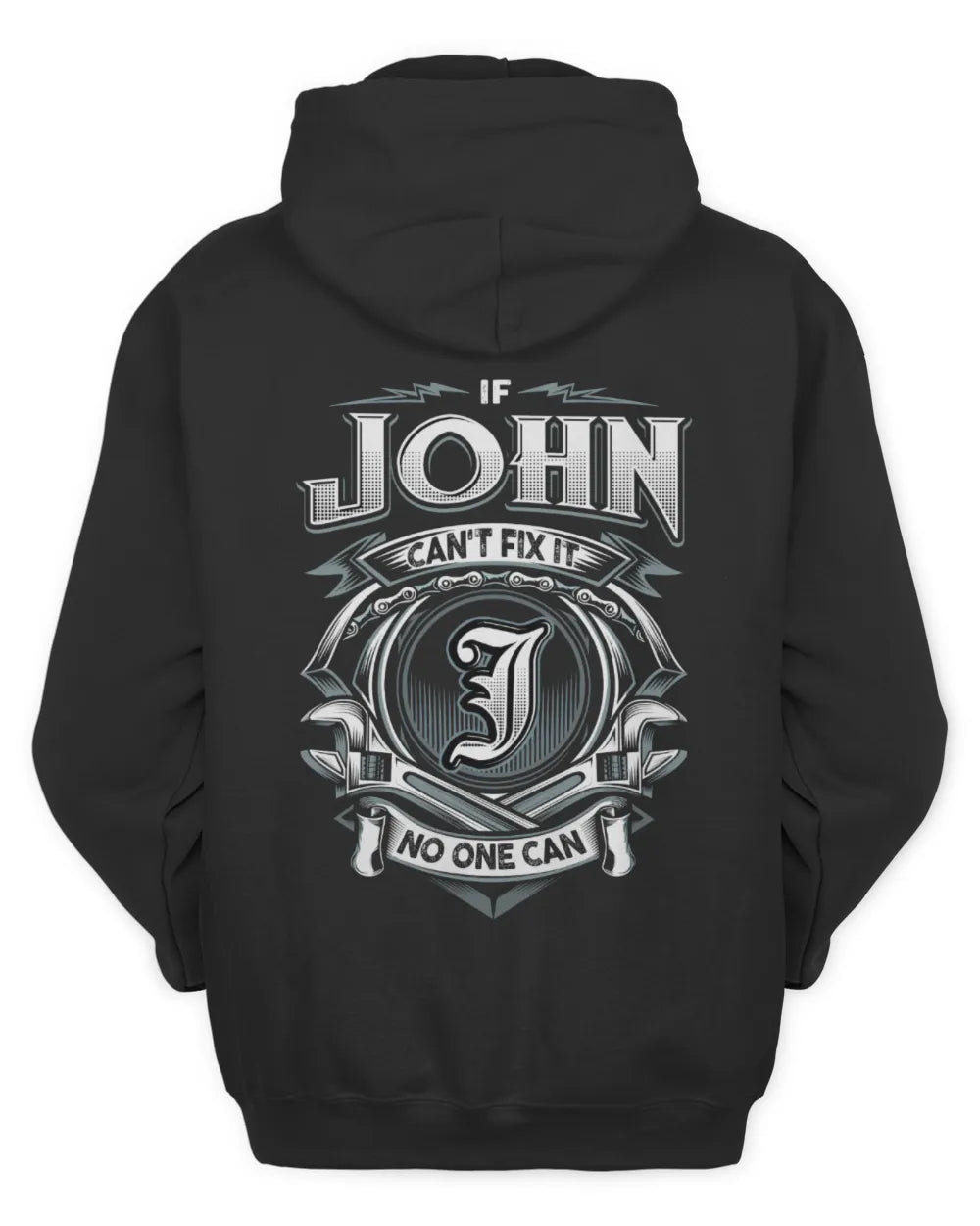 JOHN AP81-K4-626 - Personalized Ahmed Quote Apparel “If Ahmed Can't Fix It, No One Can” - Unisex Hoodie - Black