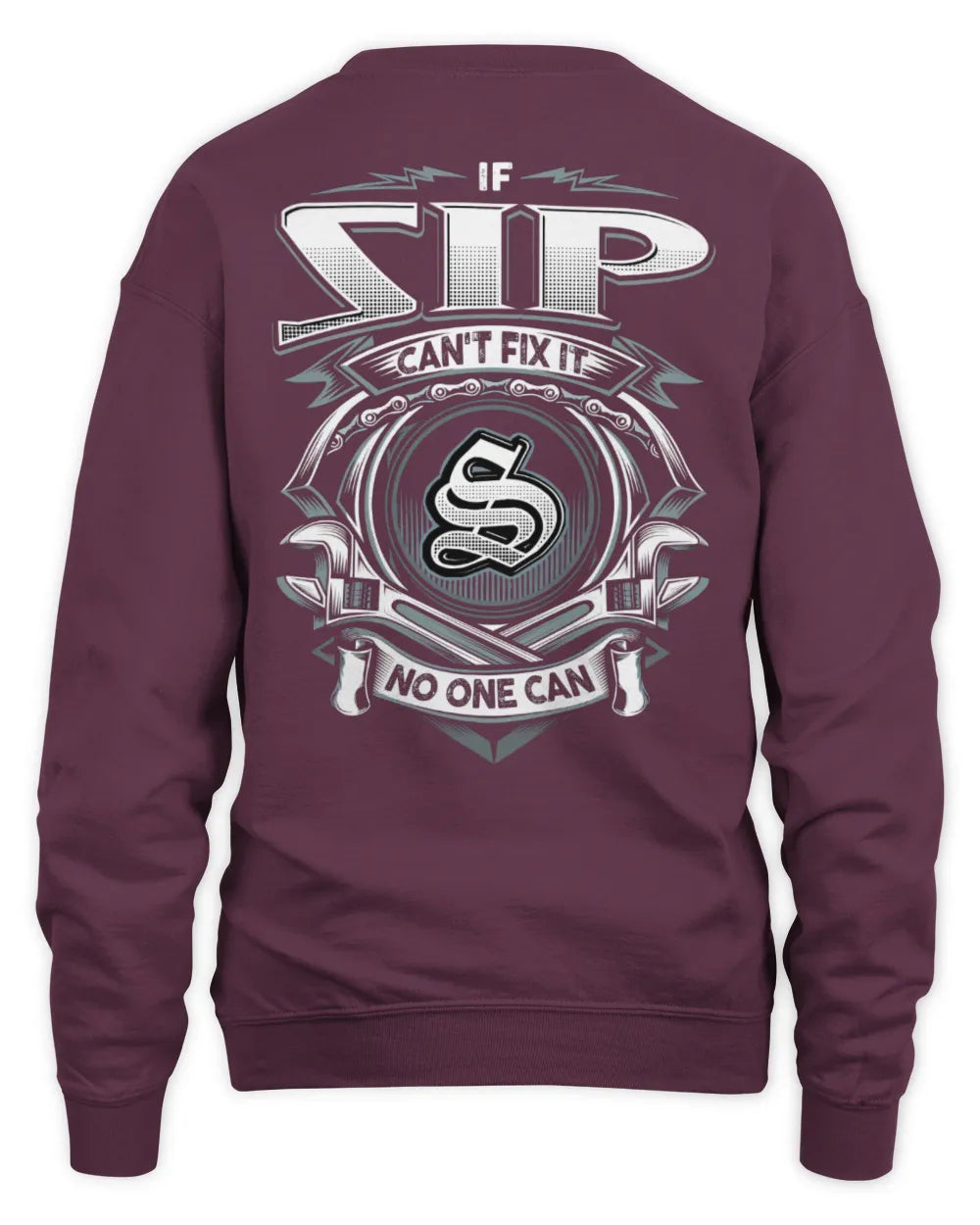 SIP AP81-K4-626 - Personalized Ahmed Quote Apparel “If Ahmed Can't Fix It, No One Can” - Unisex Sweatshirt - Maroon
