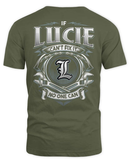 LUCIE AP81-K4-626 - Personalized Ahmed Quote Apparel “If Ahmed Can't Fix It, No One Can” - Unisex Standard T-Shirt - Military Green