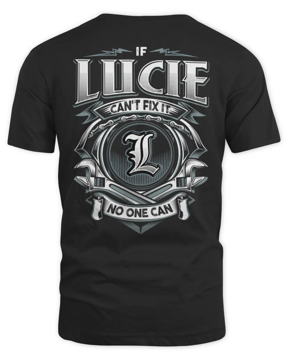 LUCIE AP81-K4-626 - Personalized Ahmed Quote Apparel “If Ahmed Can't Fix It, No One Can” - Unisex Standard T-Shirt - Black