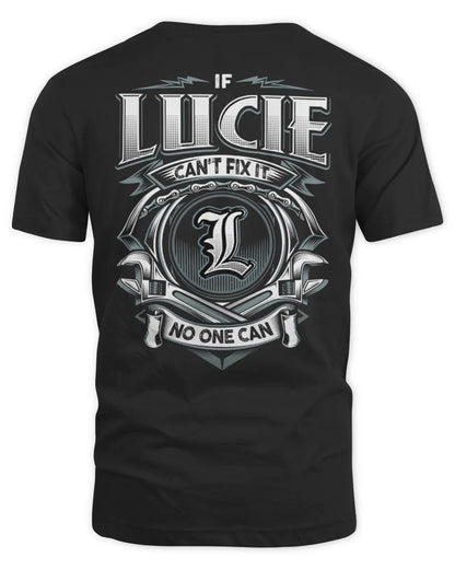 LUCIE AP81-K4-626 - Personalized Ahmed Quote Apparel “If Ahmed Can't Fix It, No One Can” - Unisex Standard T-Shirt - Black