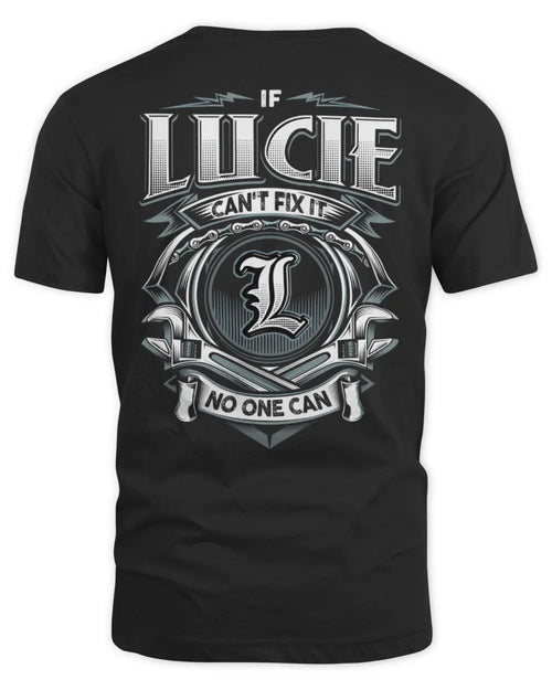 LUCIE AP81-K4-626 - Personalized Ahmed Quote Apparel “If Ahmed Can't Fix It, No One Can” - Unisex Standard T-Shirt - Black