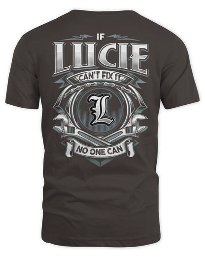 LUCIE AP81-K4-626 - Personalized Ahmed Quote Apparel “If Ahmed Can't Fix It, No One Can” - Unisex Standard T-Shirt - Dark Chocolate