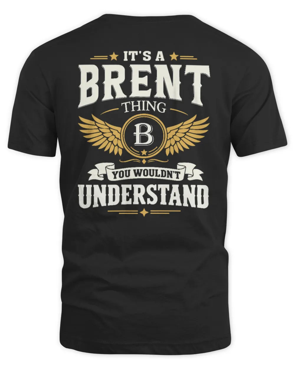BRENT KT06-M008 It’s a [NAME] Thing – You Wouldn’t Understand | Personalized Vintage T-Shirt - Unisex Standard T-Shirt - Black