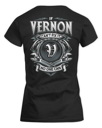VERNON AP81-K4-626 - Personalized Ahmed Quote Apparel “If Ahmed Can't Fix It, No One Can” - Women's Standard T-Shirt - Black