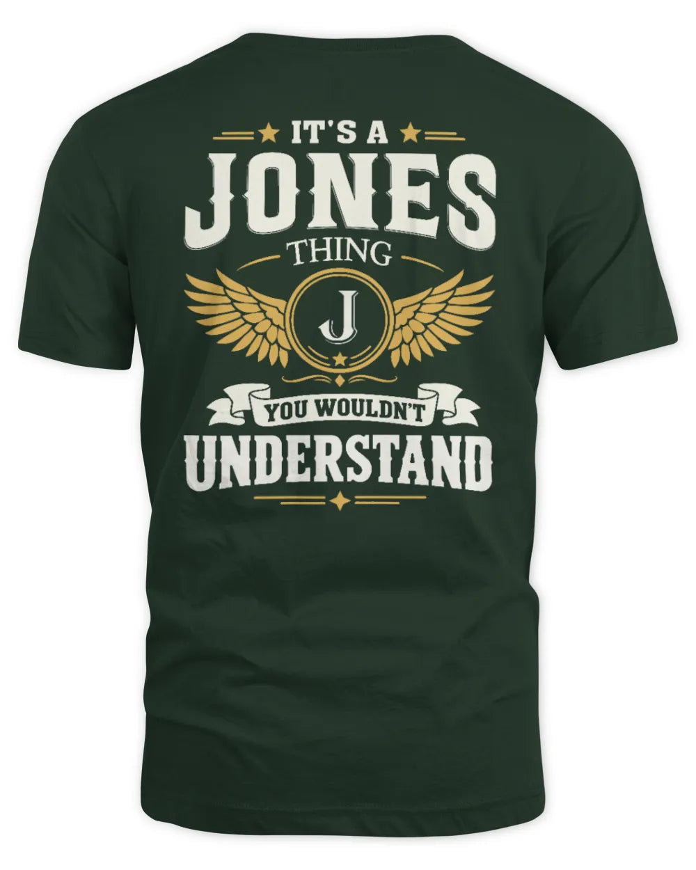 JONES KT06-M008 It’s a [NAME] Thing – You Wouldn’t Understand | Personalized Vintage T-Shirt - Unisex Standard T-Shirt - Forest Green
