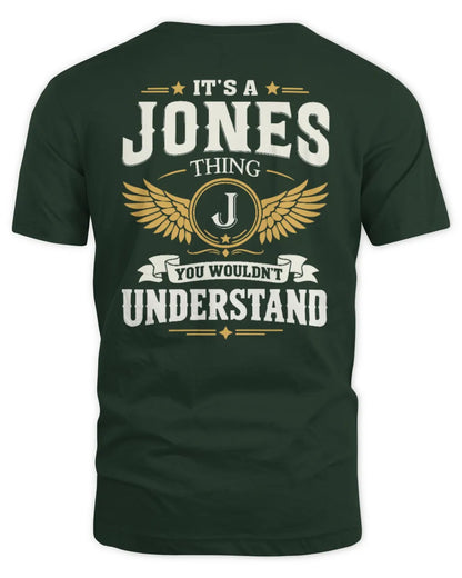 JONES KT06-M008 It’s a [NAME] Thing – You Wouldn’t Understand | Personalized Vintage T-Shirt - Unisex Standard T-Shirt - Forest Green