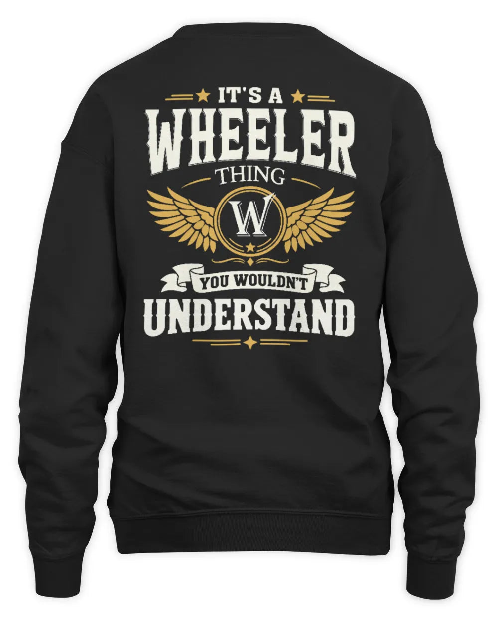 WHEELER KT06-M008 It’s a [NAME] Thing – You Wouldn’t Understand | Personalized Vintage T-Shirt - Unisex Sweatshirt - Black