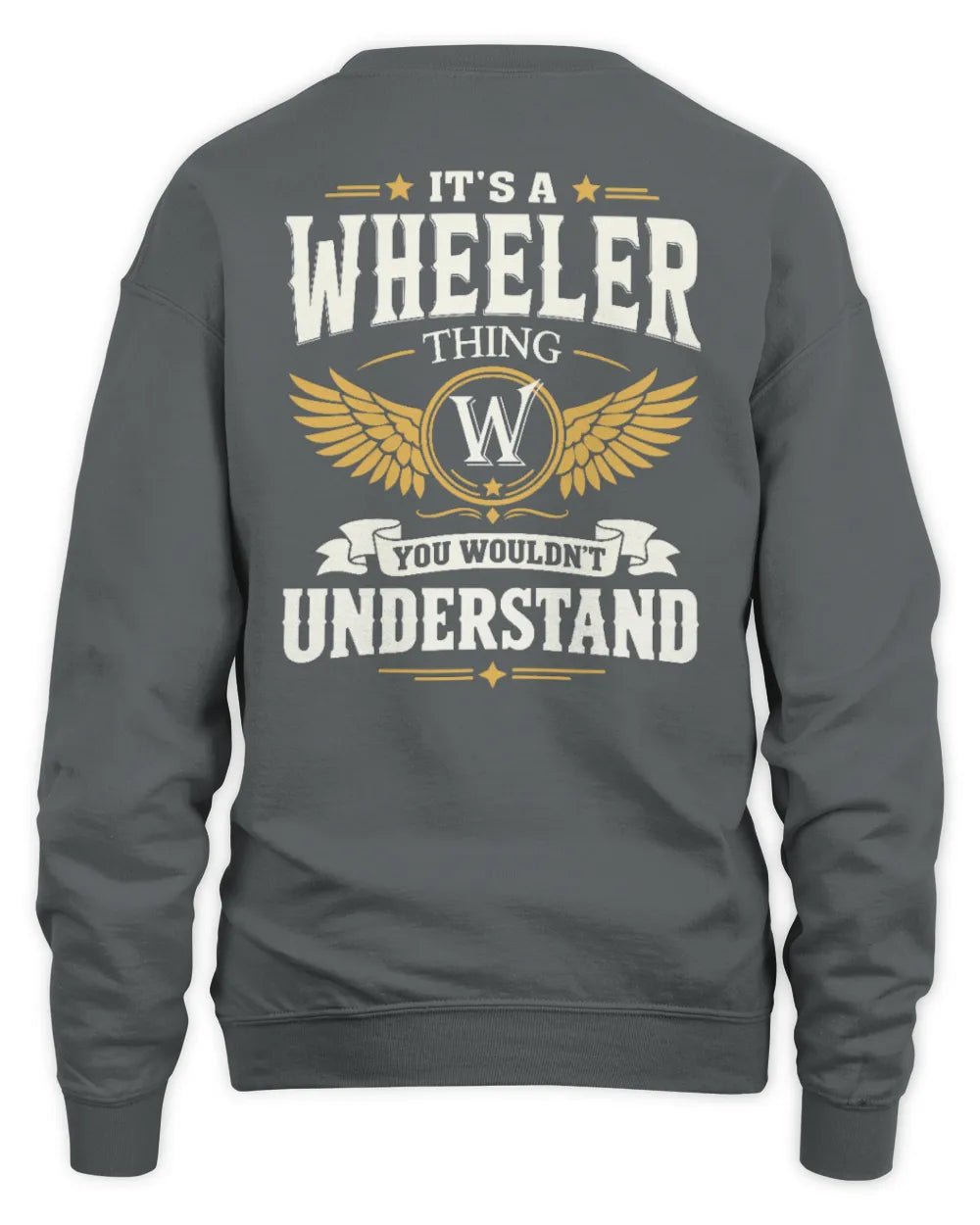 WHEELER KT06-M008 It’s a [NAME] Thing – You Wouldn’t Understand | Personalized Vintage T-Shirt - Unisex Sweatshirt - Charcoal