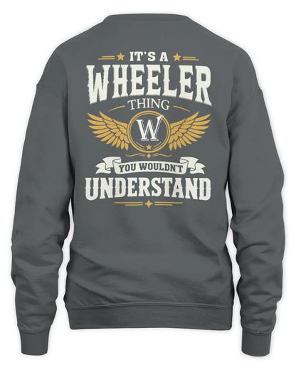 WHEELER KT06-M008 It’s a [NAME] Thing – You Wouldn’t Understand | Personalized Vintage T-Shirt - Unisex Sweatshirt - Charcoal