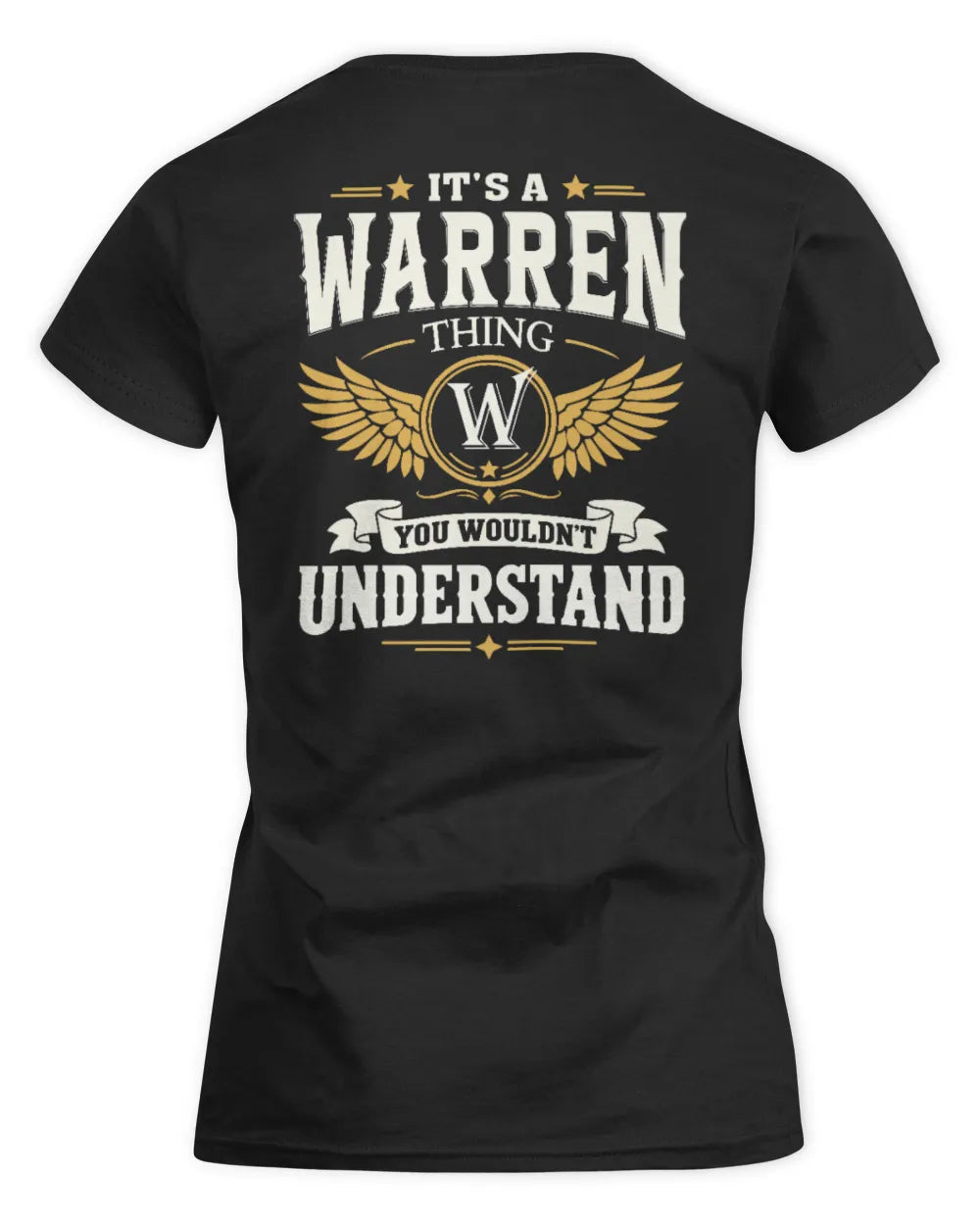 WARREN KT06-M008 It’s a [NAME] Thing – You Wouldn’t Understand | Personalized Vintage T-Shirt - Women's Standard T-Shirt - Black