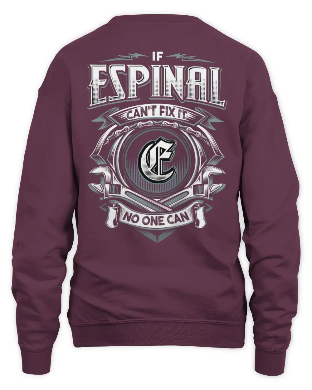 ESPINAL AP81-K4-626 - Personalized Ahmed Quote Apparel “If Ahmed Can't Fix It, No One Can” - Unisex Sweatshirt - Maroon