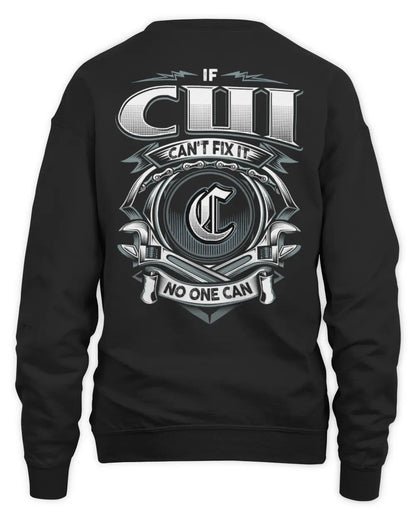 CUI AP81-K4-626 - Personalized Ahmed Quote Apparel “If Ahmed Can't Fix It, No One Can” - Unisex Sweatshirt - Black