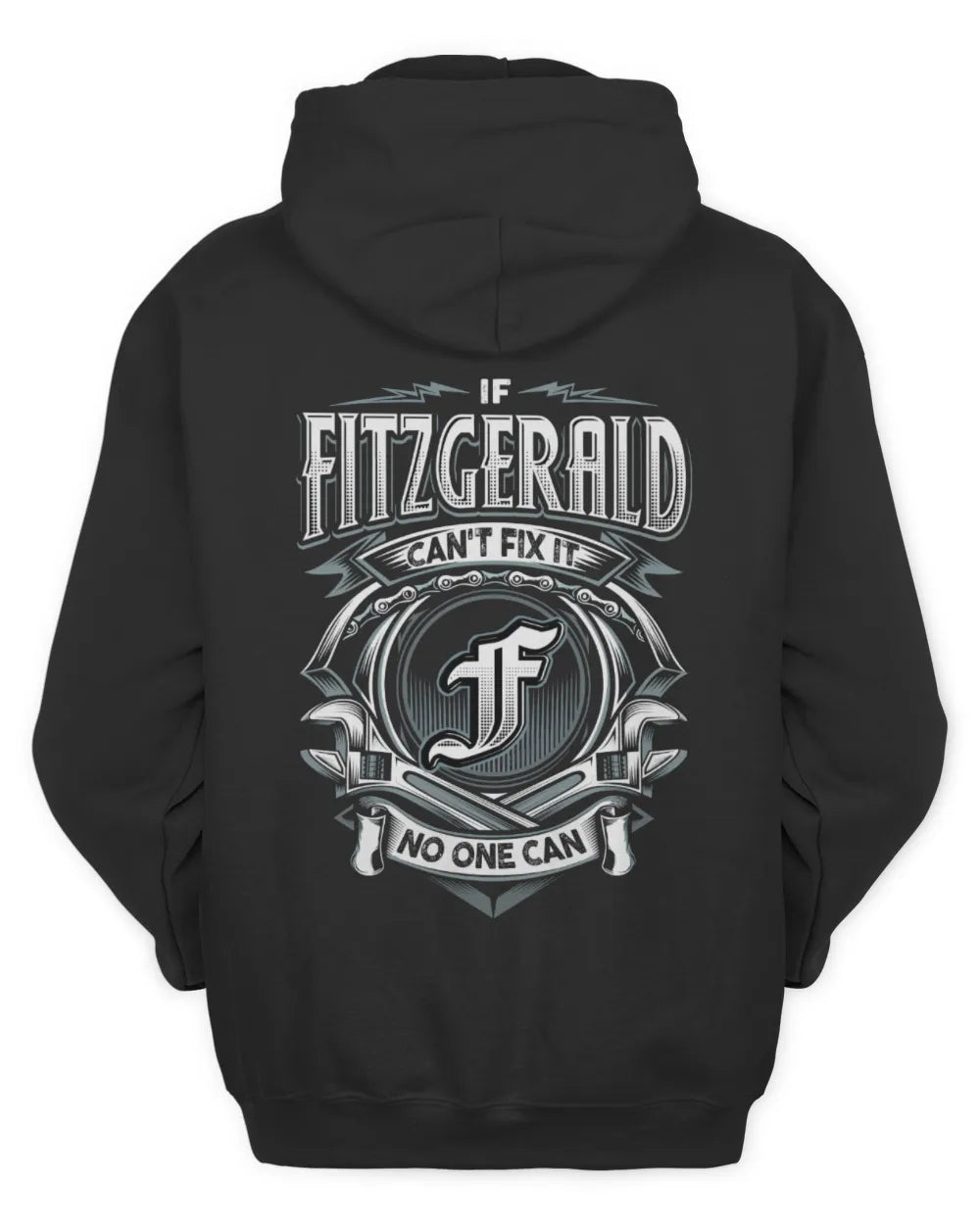 FITZGERALD AP81-K4-626 - Personalized Ahmed Quote Apparel “If Ahmed Can't Fix It, No One Can” - Unisex Hoodie - Black