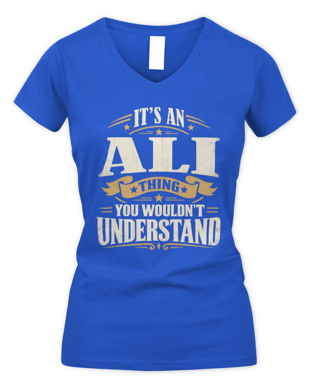 ALI P08 TH51 - Personalized “It’s a/an [NAME] Thing – You Wouldn’t Understand” Shirt - Women's V-Neck T-Shirt - Royal