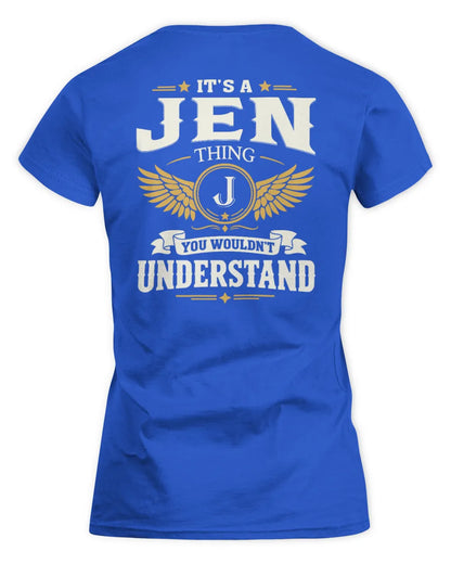 JEN KT06-M008 It’s a [NAME] Thing – You Wouldn’t Understand | Personalized Vintage T-Shirt - Women's Standard T-Shirt - Royal