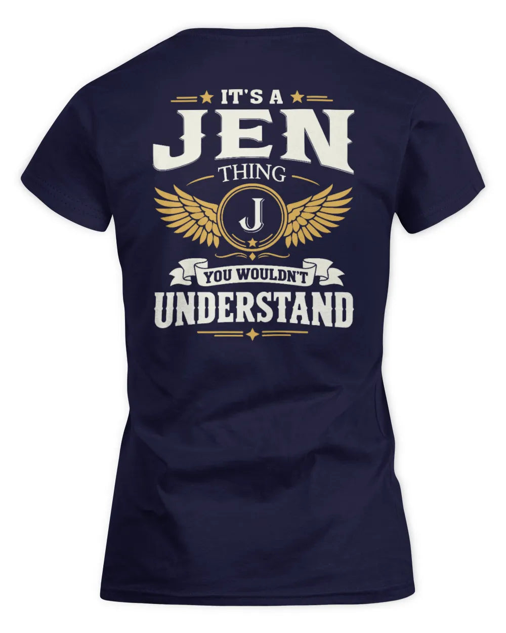 JEN KT06-M008 It’s a [NAME] Thing – You Wouldn’t Understand | Personalized Vintage T-Shirt - Women's Standard T-Shirt - Navy