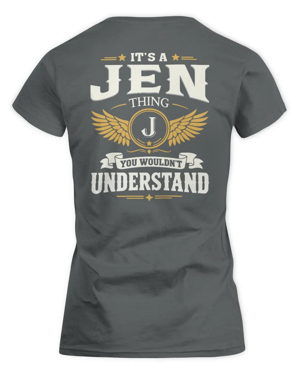 JEN KT06-M008 It’s a [NAME] Thing – You Wouldn’t Understand | Personalized Vintage T-Shirt - Women's Standard T-Shirt - Charcoal