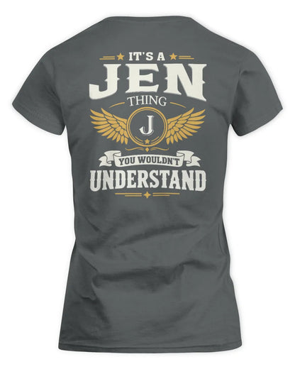 JEN KT06-M008 It’s a [NAME] Thing – You Wouldn’t Understand | Personalized Vintage T-Shirt - Women's Standard T-Shirt - Charcoal
