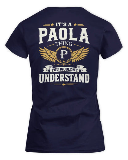 PAOLA KT06-M008 It’s a [NAME] Thing – You Wouldn’t Understand | Personalized Vintage T-Shirt - Women's Standard T-Shirt - Navy