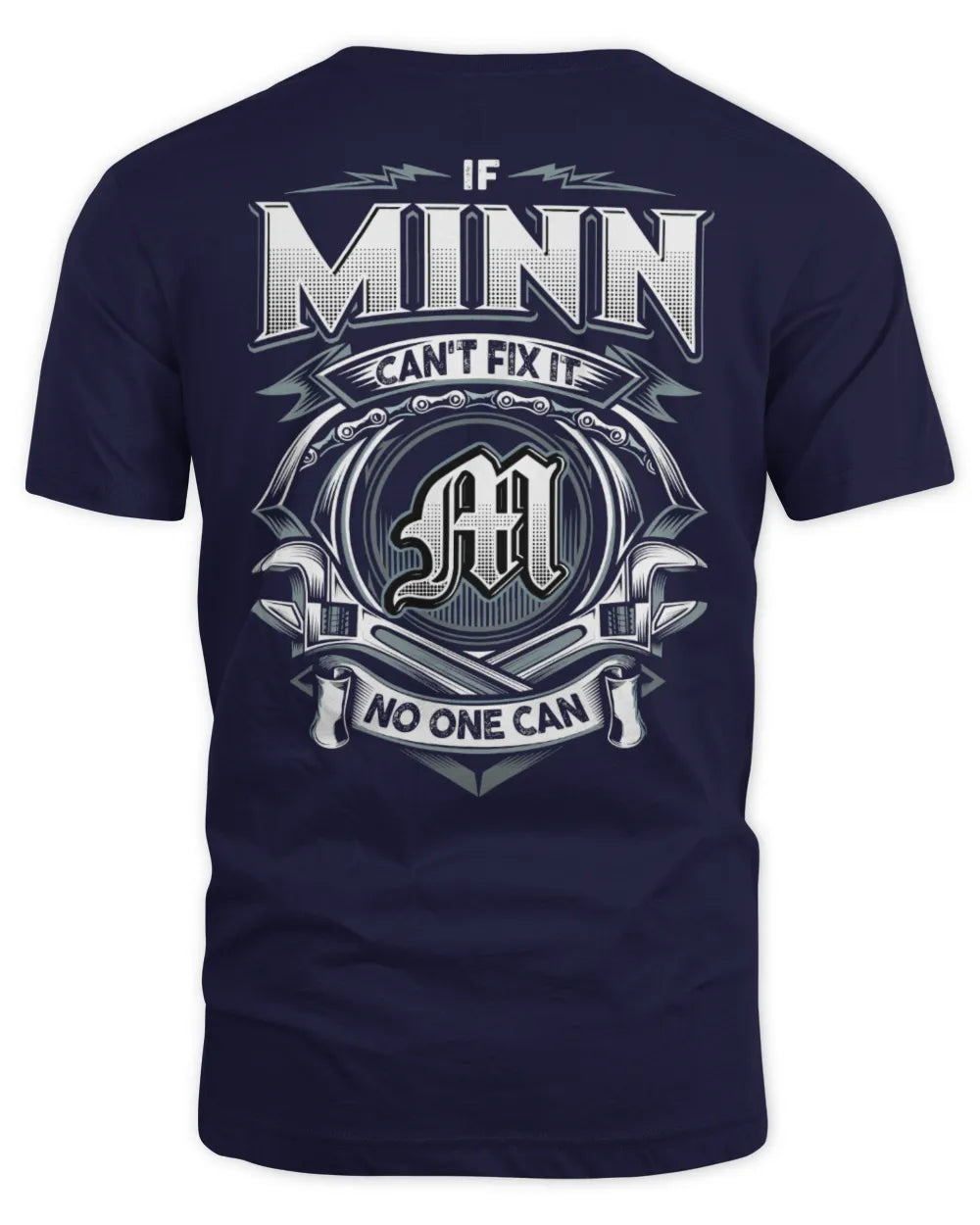 MINN AP81-K4-626 - Personalized Ahmed Quote Apparel “If Ahmed Can't Fix It, No One Can” - Unisex Standard T-Shirt - Navy