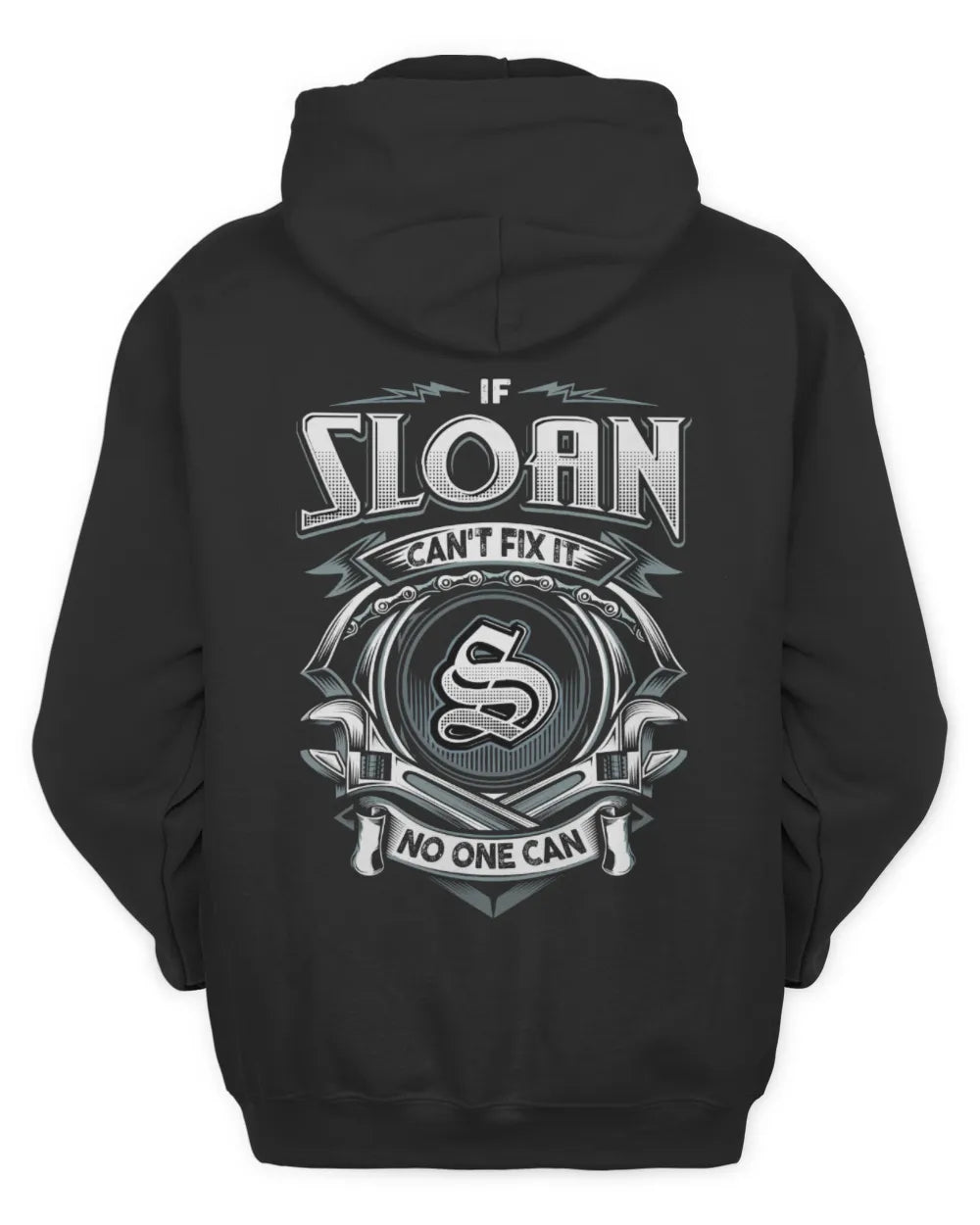 SLOAN AP81-K4-626 - Personalized Ahmed Quote Apparel “If Ahmed Can't Fix It, No One Can” - Unisex Hoodie - Black