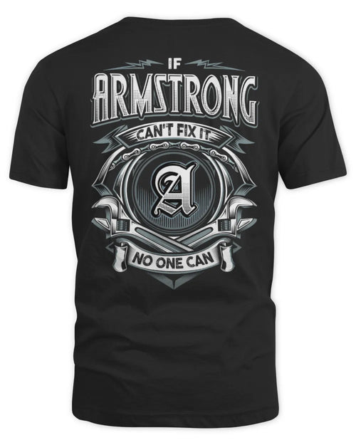 ARMSTRONG AP81-K4-626 - Personalized Ahmed Quote Apparel “If Ahmed Can't Fix It, No One Can” - Unisex Standard T-Shirt - Black