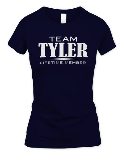 TYLER BL62-K4-128 - Personalized “Team NAME Lifetime Member” - Women's Standard T-Shirt - Navy