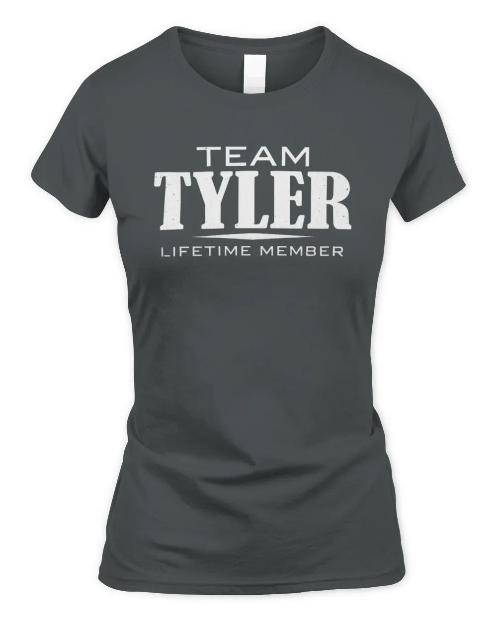 TYLER BL62-K4-128 - Personalized “Team NAME Lifetime Member” - Women's Standard T-Shirt - Charcoal