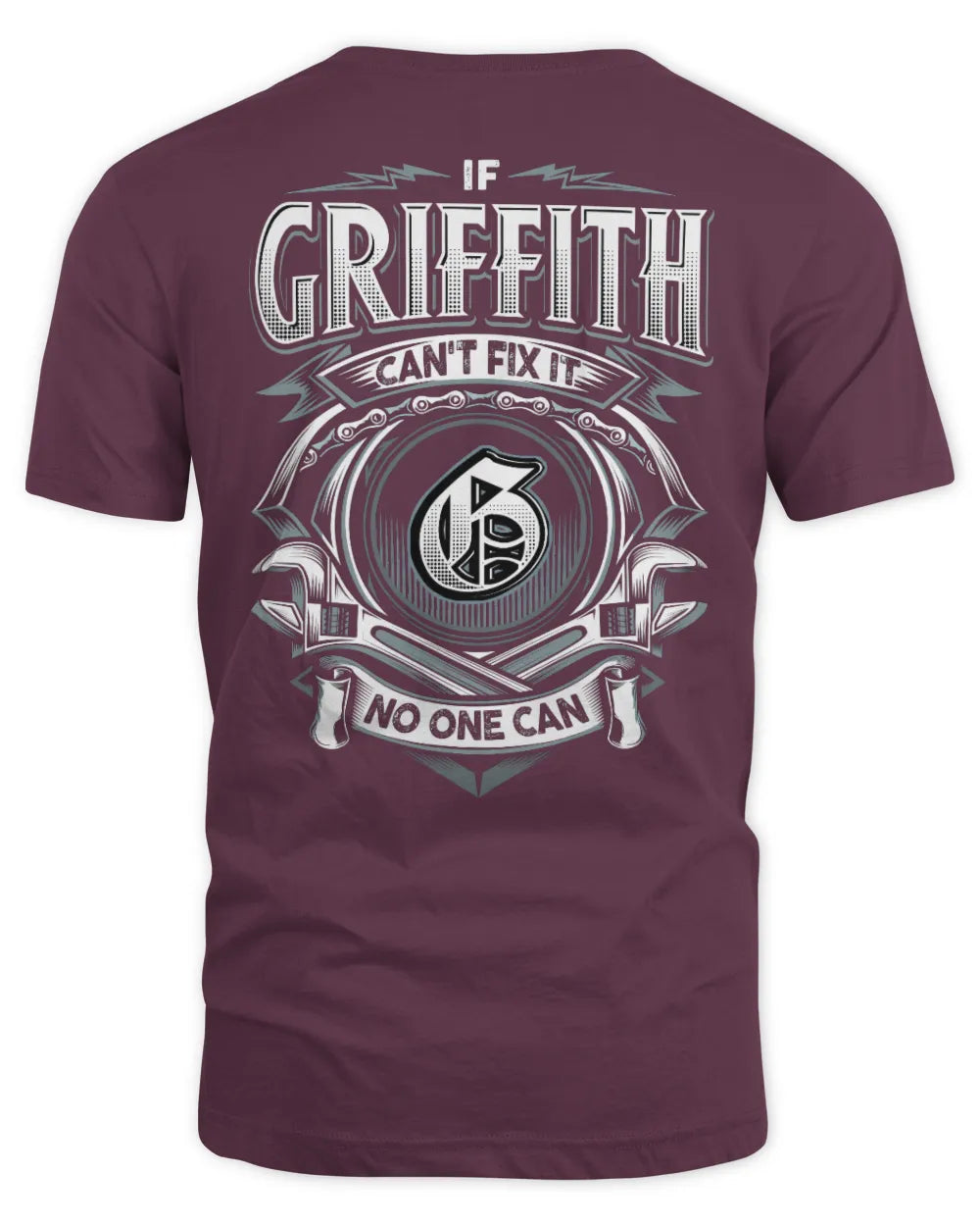 GRIFFITH AP81-K4-626 - Personalized Ahmed Quote Apparel “If Ahmed Can't Fix It, No One Can” - Unisex Standard T-Shirt - Maroon
