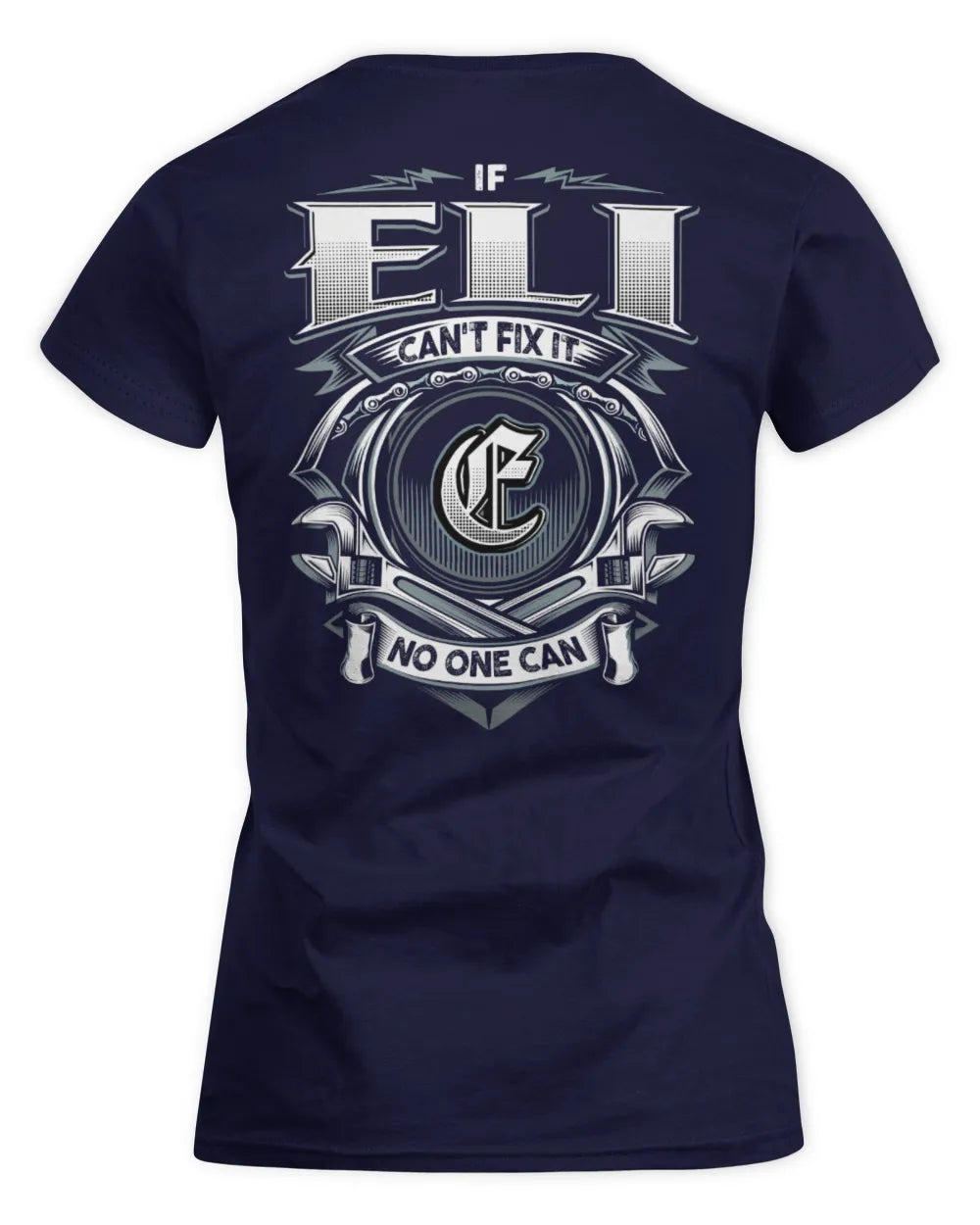 ELI AP81-K4-626 - Personalized Ahmed Quote Apparel “If Ahmed Can't Fix It, No One Can” - Women's Standard T-Shirt - Navy