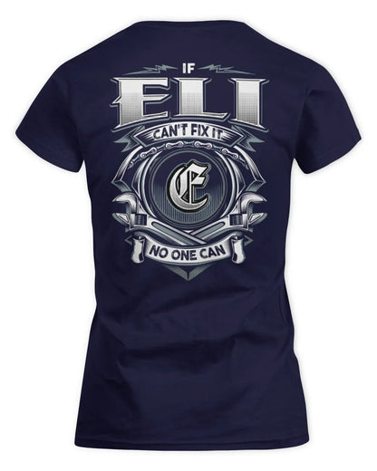 ELI AP81-K4-626 - Personalized Ahmed Quote Apparel “If Ahmed Can't Fix It, No One Can” - Women's Standard T-Shirt - Navy