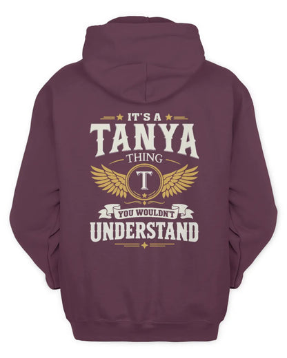 TANYA KT06-M008 It’s a [NAME] Thing – You Wouldn’t Understand | Personalized Vintage T-Shirt - Unisex Hoodie - Maroon