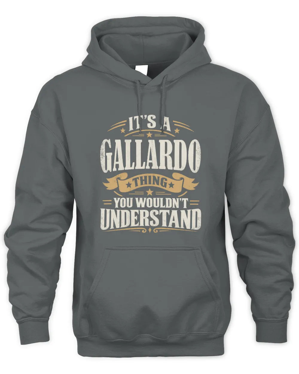 GALLARDO P08 TH51 - Personalized “It’s a/an [NAME] Thing – You Wouldn’t Understand” Shirt - Unisex Hoodie - Charcoal