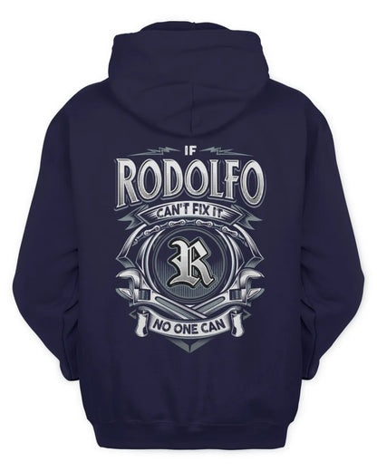 RODOLFO AP81-K4-626 - Personalized Ahmed Quote Apparel “If Ahmed Can't Fix It, No One Can” - Unisex Hoodie - Navy