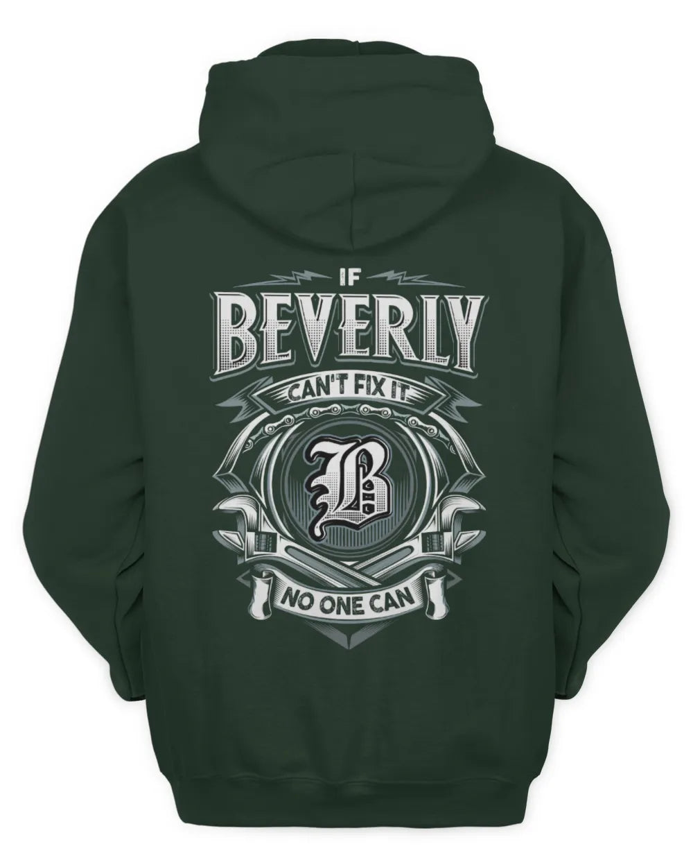 BEVERLY AP81-K4-626 - Personalized Ahmed Quote Apparel “If Ahmed Can't Fix It, No One Can” - Unisex Hoodie - Forest Green