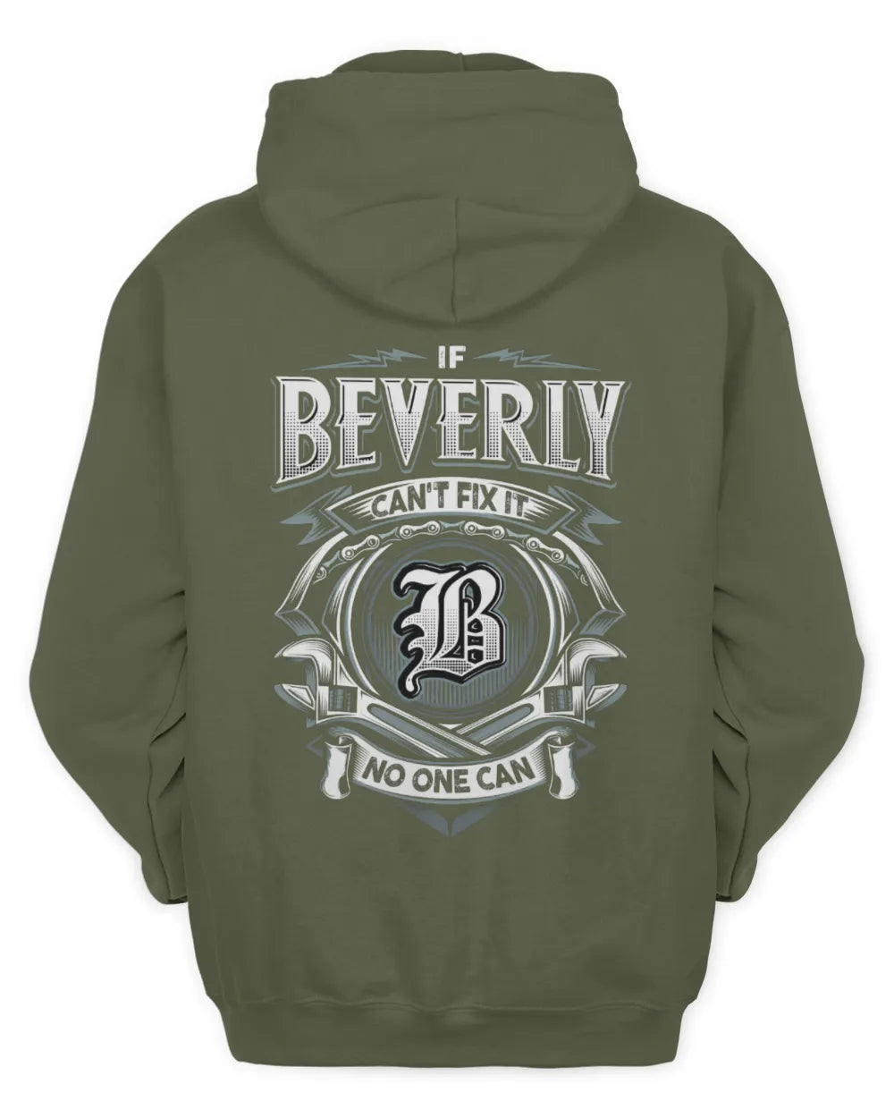BEVERLY AP81-K4-626 - Personalized Ahmed Quote Apparel “If Ahmed Can't Fix It, No One Can” - Unisex Hoodie - Military Green