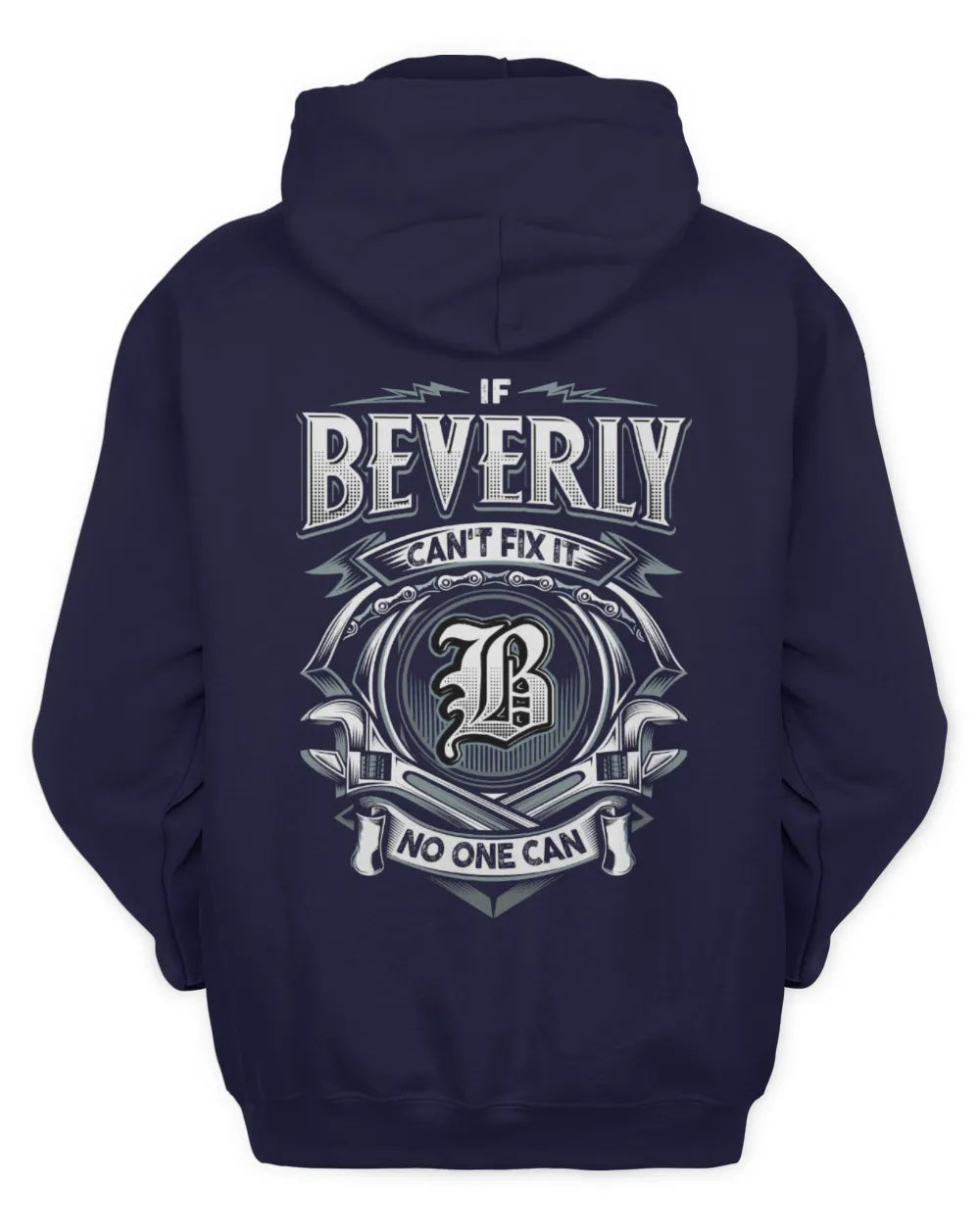 BEVERLY AP81-K4-626 - Personalized Ahmed Quote Apparel “If Ahmed Can't Fix It, No One Can” - Unisex Hoodie - Navy