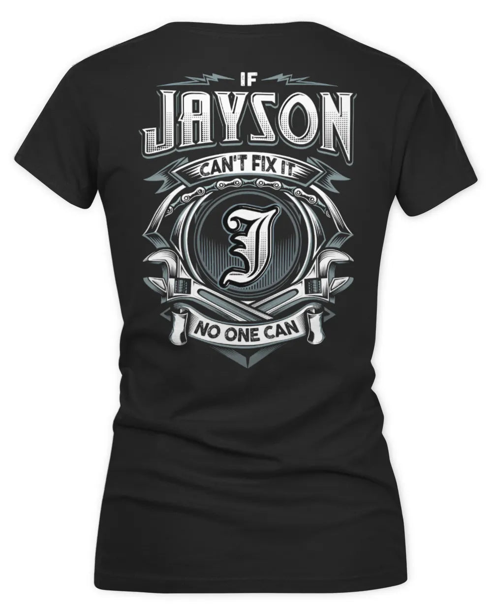 JAYSON AP81-K4-626 - Personalized Ahmed Quote Apparel “If Ahmed Can't Fix It, No One Can” - Women's V-Neck T-Shirt - Black