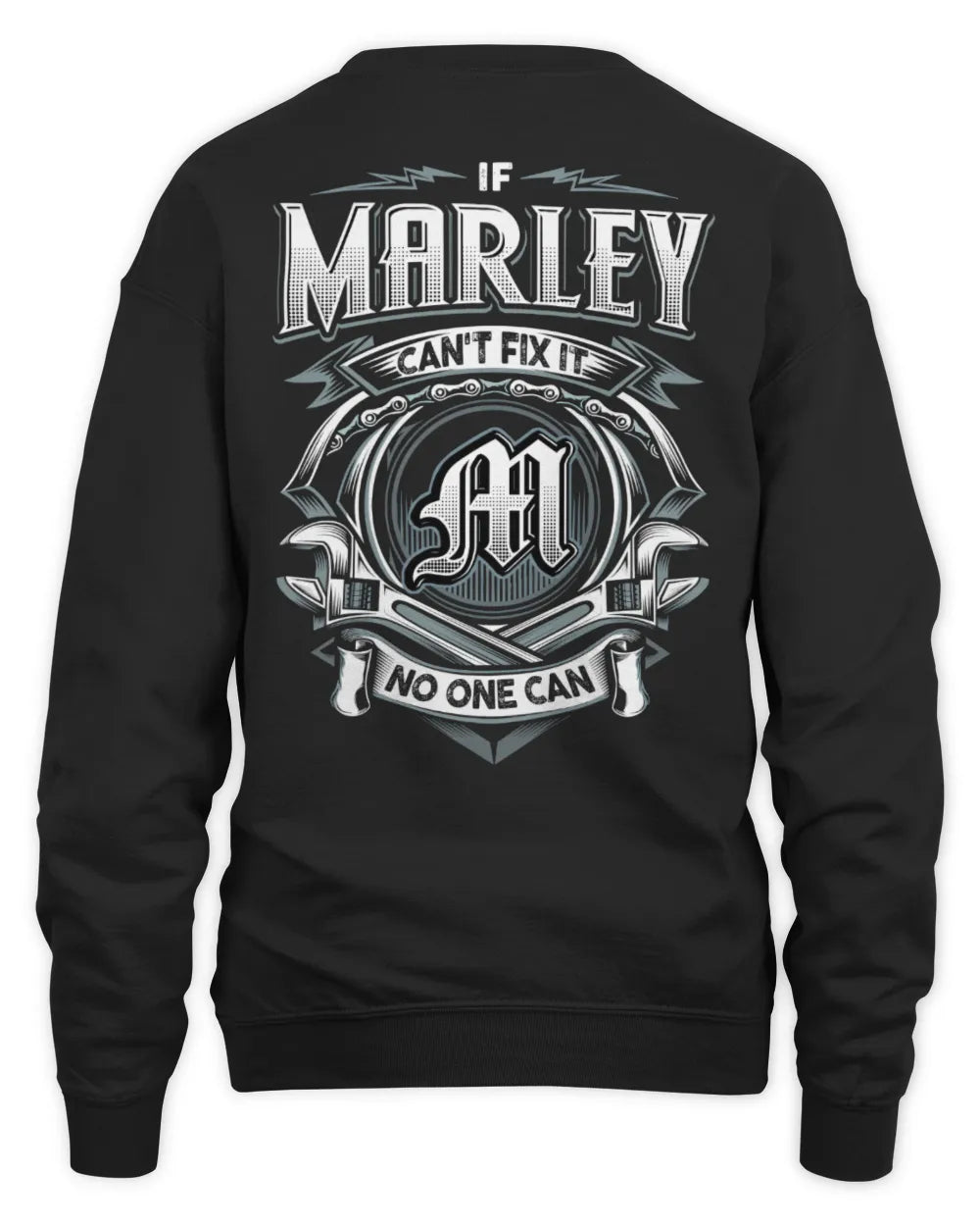MARLEY AP81-K4-626 - Personalized Ahmed Quote Apparel “If Ahmed Can't Fix It, No One Can” - Unisex Sweatshirt - Black