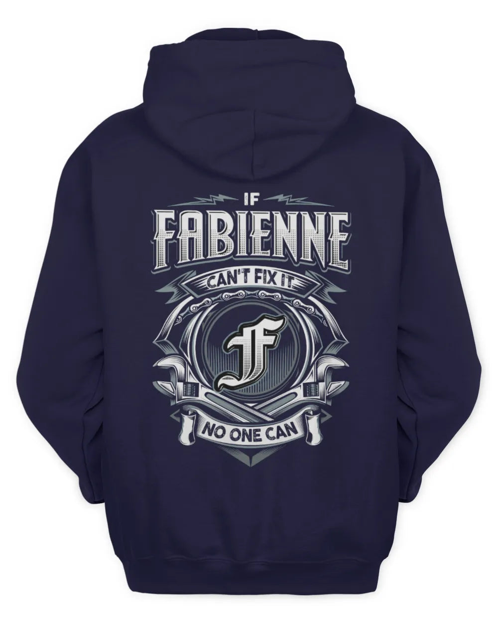 FABIENNE AP81-K4-626 - Personalized Ahmed Quote Apparel “If Ahmed Can't Fix It, No One Can” - Unisex Hoodie - Navy