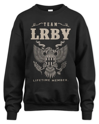 LRBY TP06-K82 – Personalized Classic Style Apparel “Team NAME Lifetime Member” - Unisex Sweatshirt - Black
