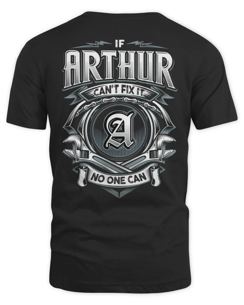 ARTHUR AP81-K4-626 - Personalized Ahmed Quote Apparel “If Ahmed Can't Fix It, No One Can” - Unisex Standard T-Shirt - Black