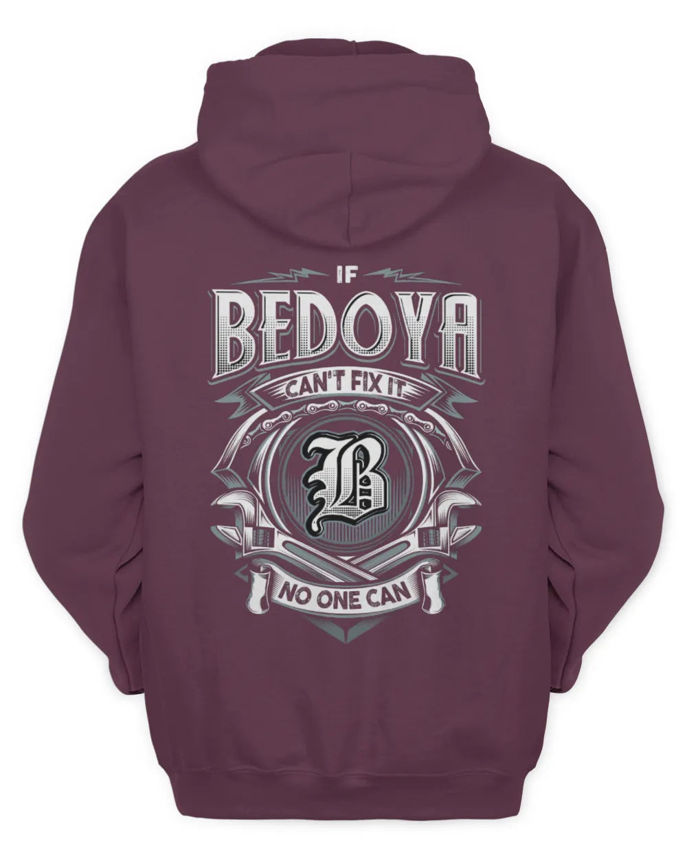 BEDOYA AP81-K4-626 - Personalized Ahmed Quote Apparel “If Ahmed Can't Fix It, No One Can” - Unisex Hoodie - Maroon