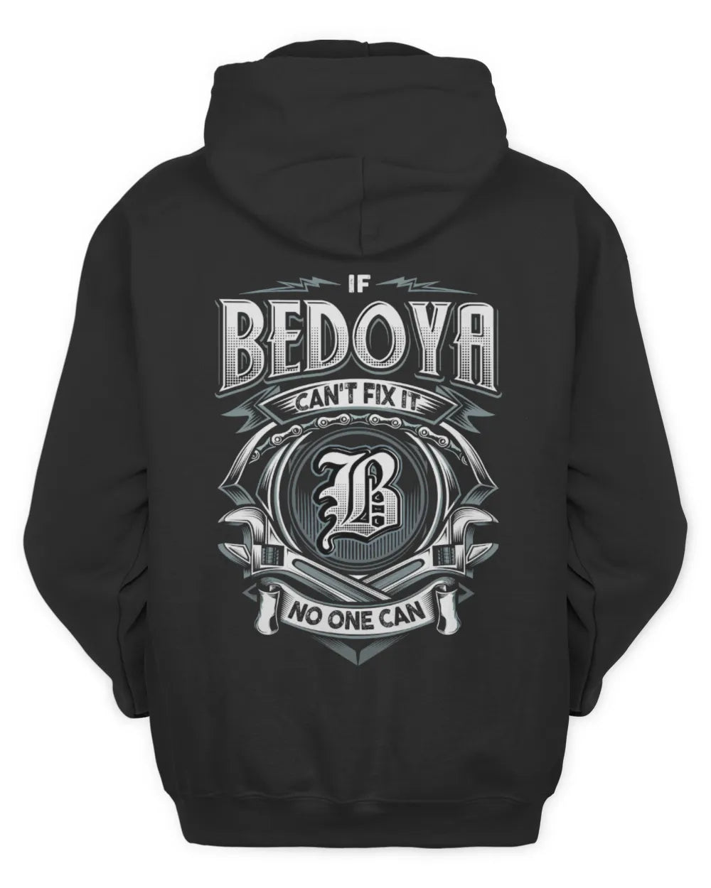 BEDOYA AP81-K4-626 - Personalized Ahmed Quote Apparel “If Ahmed Can't Fix It, No One Can” - Unisex Hoodie - Black