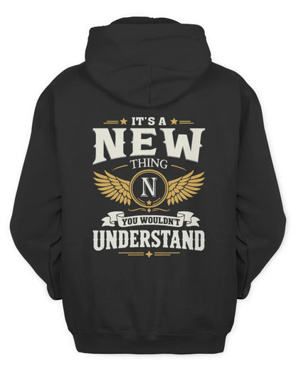 NEW KT06-M008 It’s a [NAME] Thing – You Wouldn’t Understand | Personalized Vintage T-Shirt - Unisex Hoodie - Black
