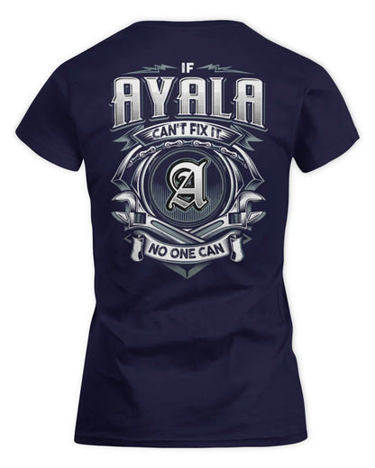 AYALA AP81-K4-626 - Personalized Ahmed Quote Apparel “If Ahmed Can't Fix It, No One Can” - Women's Standard T-Shirt - Navy