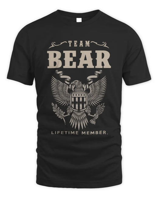 BEAR TP06-K82 – Personalized Classic Style Apparel “Team NAME Lifetime Member”
