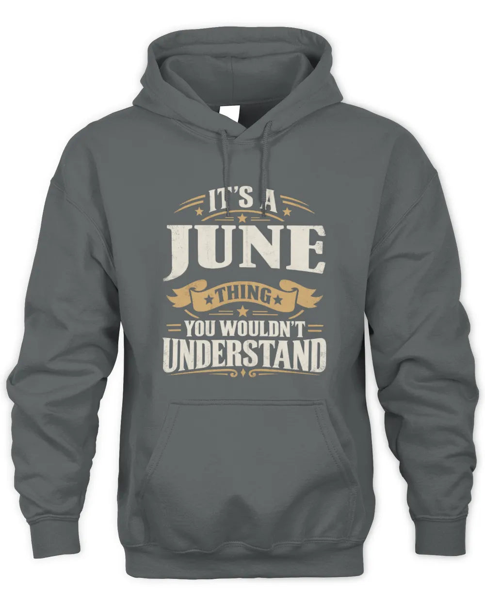 JUNE P08 TH51 - Personalized “It’s a/an [NAME] Thing – You Wouldn’t Understand” Shirt - Unisex Hoodie - Charcoal