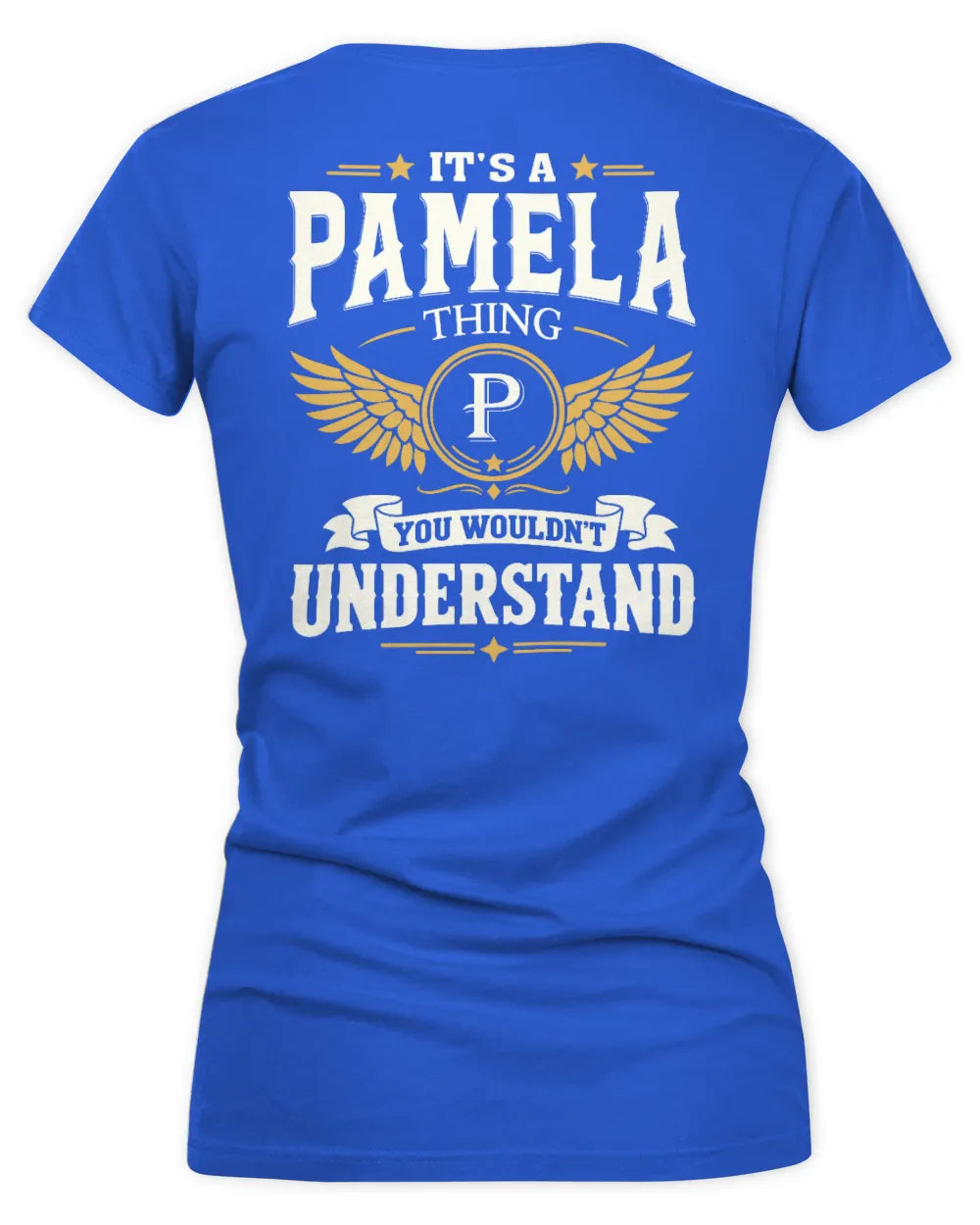 PAMELA KT06-M008 It’s a [NAME] Thing – You Wouldn’t Understand | Personalized Vintage T-Shirt - Women's V-Neck T-Shirt - Royal